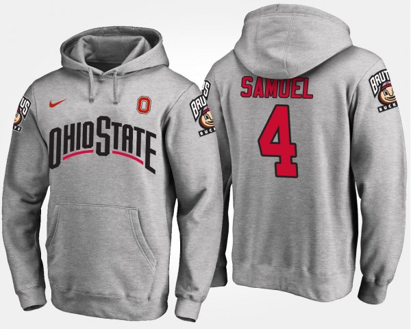 Ohio State Buckeyes Curtis Samuel Men's #4 Gray College Football Hoodie 2404OJYI1